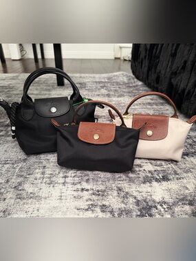 Longchamp crossbody purse bundle of 3